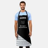 Firmenlogo-Farbbockmuster Name Titel Schürze (Getragen)