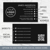 Firmenlogo Fax QR-Code Professional Schwarz