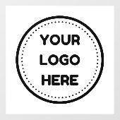 Firmenlogo Fensteraufkleber (Blatt)