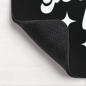 Firmenlogo Firmenname Einfach Schwarz & Weiß  Mousepad (Ecke)