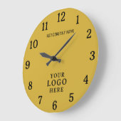 Firmenlogo Firmenname Firmenmarke Promo Große Wanduhr (Winkel)