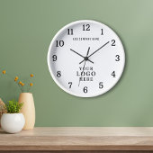 Firmenlogo Firmenname Firmenmarke Promo Große Wanduhr