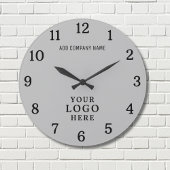 Firmenlogo Firmenname Firmenmarke Promo Große Wanduhr