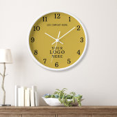 Firmenlogo Firmenname Firmenmarke Promo Große Wanduhr