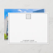 Firmenlogo Firmenname Firmenname Foto Mitteilungskarte (Vorne/Hinten)