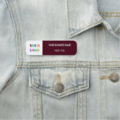 Firmenlogo Firmenname Markieren Ihre Farben Namensschild (Beispiel)