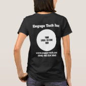 Firmenlogo Firmenname Mitarbeiter T-Shirt (Rückseite)
