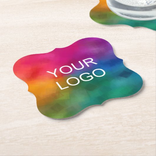 Firmenlogo Firmenspezifische Vorlage Untersetzer (angewinkelt)