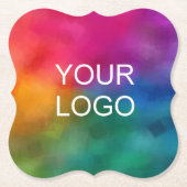 Firmenlogo Firmenspezifische Vorlage Untersetzer (Vorderseite)