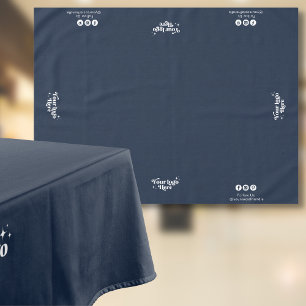 Firmenlogo folgen der Vorführung der Sozialshow Bl Tischdecke