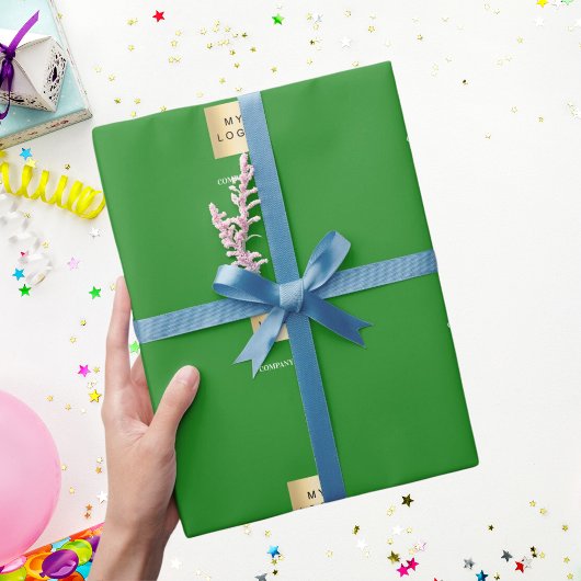 Firmenlogo "Forest Green Business" Geschenkpapier