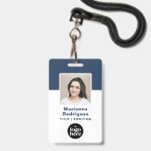 Firmenlogo Foto Benutzerdefinierte Mitarbeiter-ID Ausweis (Vorderseite mit Lanyard)