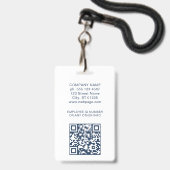 Firmenlogo Foto Benutzerdefinierte Mitarbeiter-ID Ausweis (Rückseite mit Lanyard)