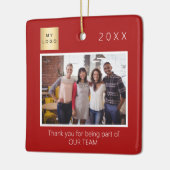 Firmenlogo Foto Danke Rot Keramikornament (Links)