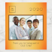 Firmenlogo Foto Dankeschön Goldpreis Weinetikett (Einzelnes Label)