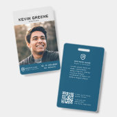 Firmenlogo | Foto Mitarbeiter Abzeichen Ausweis (Vorder- & Rückseite)