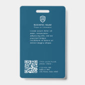 Firmenlogo | Foto Mitarbeiter Abzeichen Ausweis (Rückseite)