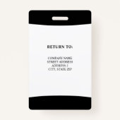 Firmenlogo Foto Mitarbeiter Ausweis (Rückseite)