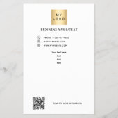 Firmenlogo Foto qr Code Flyer (Vorne)