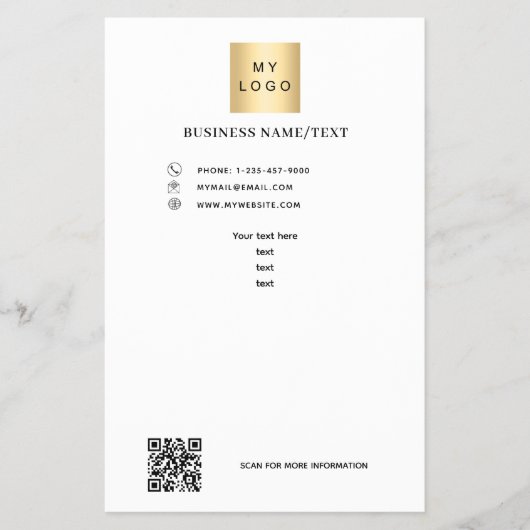 Firmenlogo Foto qr Code Flyer (Vorne)