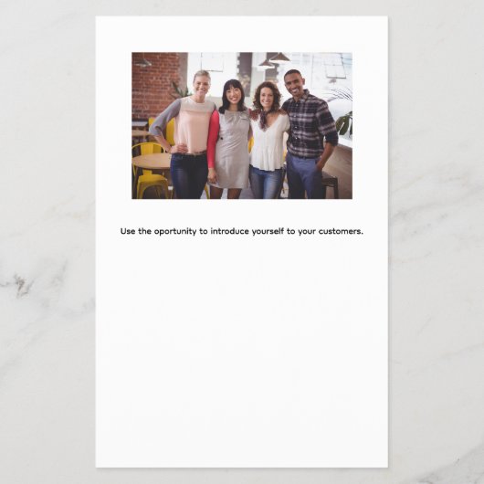 Firmenlogo Foto qr Code Flyer (Hinten)