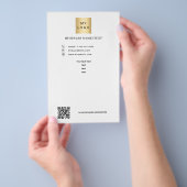 Firmenlogo Foto qr Code Flyer (Handgriff)