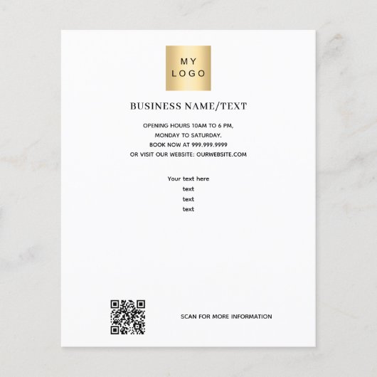 Firmenlogo Foto qr Code Flyer (Vorne)