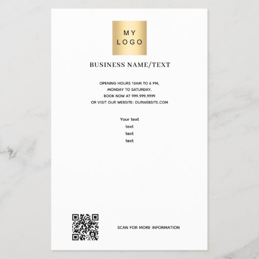 Firmenlogo Foto qr Code Flyer (Vorne)