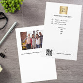 Firmenlogo Foto qr Code Flyer