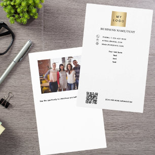 Firmenlogo Foto qr Code Flyer