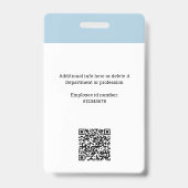 Firmenlogo, Foto, Qr-Code, Name-ID Ausweis (Rückseite)