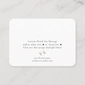 Firmenlogo, Foto und Begrüßung von White Kraft Hol Visitenkarte (Rückseite)