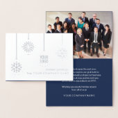 Firmenlogo & Foto Weihnachtsfeiertage Folienkarte (Anzeige)
