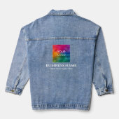 Firmenlogo Frauen Moderne Vorlage Jeansjacke (Rückseite)