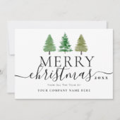 Firmenlogo Frohe Weihnachten Tannenbäume (Vorderseite)