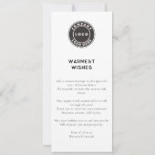 Firmenlogo Frohe Weihnachtsberries Grüße Karte (Rückseite)