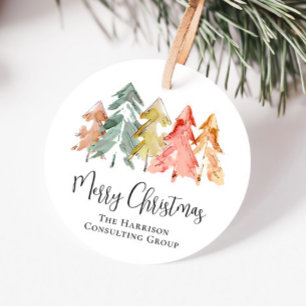 Firmenlogo Frohe Weihnachtsfeiertage Geschenkanhänger