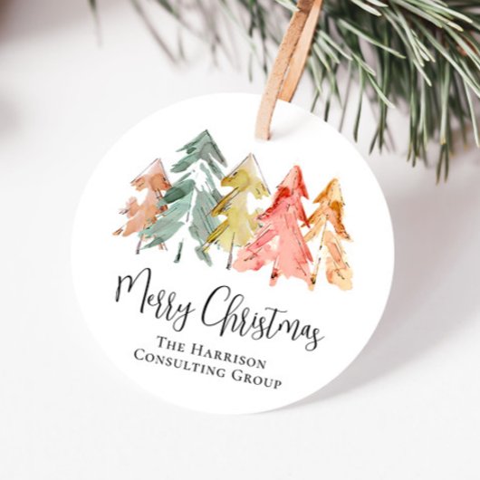 Firmenlogo Frohe Weihnachtsfeiertage Geschenkanhänger