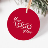 Firmenlogo Frohe Weihnachtsfeiertage Geschenkanhänger