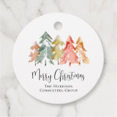 Firmenlogo Frohe Weihnachtsfeiertage Geschenkanhänger (Vorderseite)