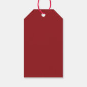 Firmenlogo Frohe Weihnachtsfirma feierlich Geschenkanhänger (Rückseite)
