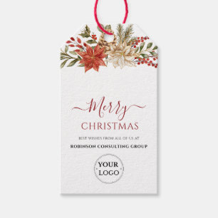 Firmenlogo Frohe Weihnachtsfirma feierlich Geschenkanhänger