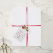 Firmenlogo Frohe Weihnachtsfirma feierlich Geschenkanhänger (Mit Garn)