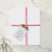Firmenlogo Frohe Weihnachtsfirma feierlich Geschenkanhänger (Mit Garn)