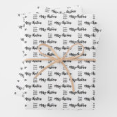 Firmenlogo Frohe Weihnachtsschrift Schwarz & Weiß Geschenkpapier Set (Beispiel)