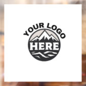 Firmenlogo| Fügen Sie hier Ihr Logo hinzu Firmenku Fensteraufkleber (Blatt 2)