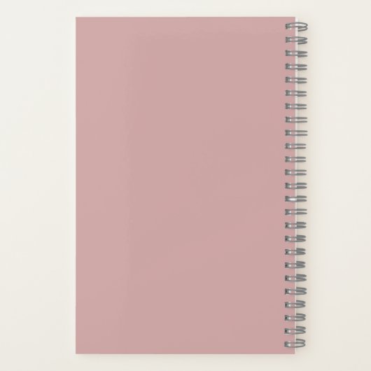 Firmenlogo für benutzerdefinierte Dusty-Rose und N Notizblock (Rückseite)