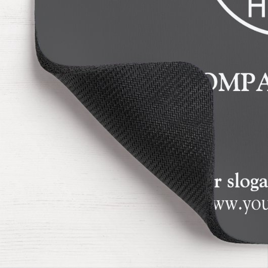 Firmenlogo für benutzerdefinierte graue Werbefirme Mousepad (Ecke)