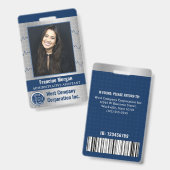 Firmenlogo für Büroangestellte mit benutzerdefinie Ausweis (Vorder- & Rückseite)