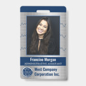 Firmenlogo für Büroangestellte mit benutzerdefinie Ausweis (Vorderseite)